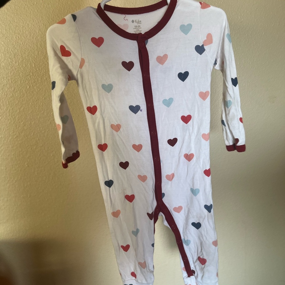 Heart Print Baby Onesie